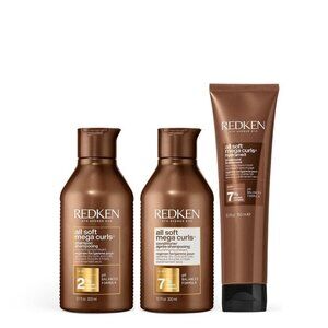 REDKEN ALL SOFT MEGA CURLS SET 3PC SEE DETAILS
